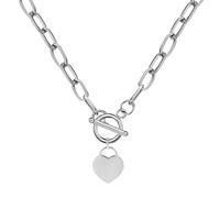 ZCCZJS Accesorios de joyería para niñas Talla de Monedas para Mujeres, Collar Colgante con Paquete de Paleta de Papel - Lock de Colgante de Cadena cardíaca, Collar de Carrera