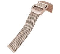 ZCCZJS Banda de reloj de malla tejida de acero inoxidable 20 mm de 21 mm 22 mm ajuste para Le Petit Prince 18 Portofino Solid Watch Strap