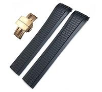 ZCCZJS Bandas de goma fluoria coloridas de 21 mm para Patek 5164a 5167a Aquanaut Philippe Series Butterfly Buckle Silicone Store para hombre y mujer