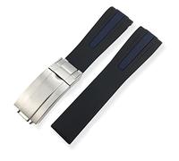 ZCCZJS Bandas de vigilancia de goma de 20 mm de 21 mm deportes adecuados para IWC Mark le Petit Prince Big Spitfire TimeZone Watch Accessories