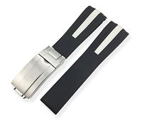 ZCCZJS Bandas de vigilancia de goma de 20 mm de 21 mm deportes adecuados para IWC Mark le Petit Prince Big Spitfire TimeZone Watch Accessories