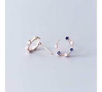 ZCCZJS boucles d'oreilles Dames, Boucles D'Oreilles en Argent S925 Femme Style Personnalité Coréenne Simple Diamant Cargent