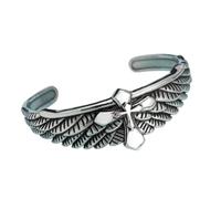 ZCCZJS Bracelet Men Bracelets Joyas Vintage Feather Cross Cross Coss Charmet Ajustable Pulsera para Hombres Hip Hop Accesorios Punk