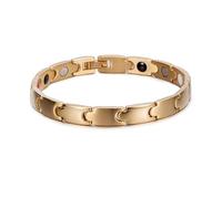 ZCCZJS Brazalete de Encanto Impermeable a impermeabilización de la Cadena de energía de la Salud de la Salud Femme Pulseras de Salud magnética para Mujeres Regal de Pulsera de Acero Inoxidable de