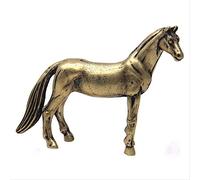 ZCCZJS Cobre de Cobre Pure Zodiac Ornamento pequeño latón sólido té de Caballo pequeño Mascota de Bronce Antiguo Feng Shui Adornos