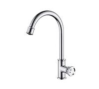 ZCCZJS Cocina Tap de latón grifo de cocina de cocina Un solo mango de una sola manija de cocina Tap de pelea de un solo fregadero frío La instalación de la cubierta se puede usar para lavar los