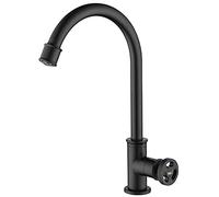 ZCCZJS Cocina Tap de latón grifo de cocina de cocina Un solo mango de una sola manija de cocina Tap de pelea de un solo fregadero frío La instalación de la cubierta se puede usar para lavar los
