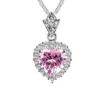 ZCCZJS Collar Colgante de Cristal 925 Boda de joyería para Mujeres Joyas