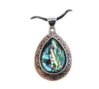 ZCCZJS Collar de Piedra Natural, Collar de ópalo de Cristal con Forma de Gota de Agua, Colgantes de Moda, Regalo curativo de Reiki