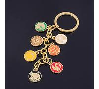 ZCCZJS Collar de Tatuaje de protagonista de los Siete pecados Capitales, periférico de animé, dragón, Zorro, Serpiente, Cerdo, Oveja, León, Oso Grizzly, Moneda de Color Animal