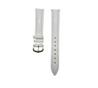 ZCCZJS Correa de reloj de cuero Compatible con Santos Solo Watchband Women Men's 12-20 mm Bracelet (hebilla de plata verde, 21 mm)