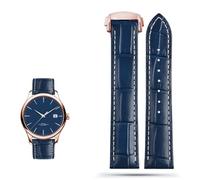 ZCCZJS Correa de reloj de cuero genuina para Omega Seamaster 300 150 Speedmaster 007 AT150 Brown Man Watchband 20 mm 22 mm