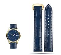 ZCCZJS Correa de reloj de cuero genuina para Omega Seamaster 300 150 Speedmaster 007 AT150 Brown Man Watchband 20 mm 22 mm