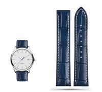 ZCCZJS Correa de reloj de cuero genuina para Omega Seamaster 300 150 Speedmaster 007 AT150 Brown Man Watchband 20 mm 22 mm