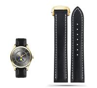 ZCCZJS Correa de reloj de cuero genuina para Omega Seamaster 300 150 Speedmaster 007 AT150 Brown Man Watchband 20 mm 22 mm
