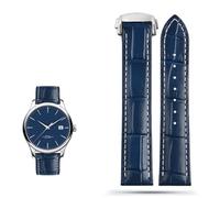 ZCCZJS Correa de reloj de cuero genuina para Omega Seamaster 300 150 Speedmaster 007 AT150 Brown Man Watchband 20 mm 22 mm