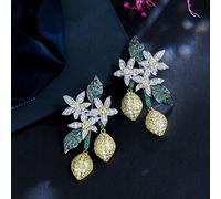 ZCCZJS Diseño Art Deco Cluster Hoja Long Long Colter