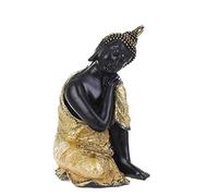 ZCCZJS Escultura de Adornos 5 Estilos de Resina Estatua de Buda fengshui Escultura de Budismo Figuras Negras decoración del hogar e