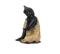 ZCCZJS Escultura de Adornos 5 Estilos de Resina Estatua de Buda fengshui Escultura de Budismo Figuras Negras decoración del hogar e