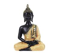 ZCCZJS Escultura de Adornos 5 Estilos de Resina Estatua de Buda fengshui Escultura de Budismo Figuras Negras decoración del hogar e