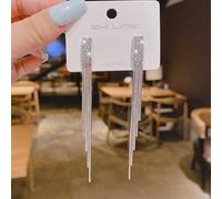 ZCCZJS Estilo con Incrustaciones de Diamantes de imbéciles arendillas largas para Mujeres Joyas de Boda Regalo de cumpleaños