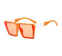 ZCCZJS Gafas de Sol de Gran tamaño Mujeres Doble Color Vintage Men Sun Glasses Shades UV400
