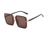 ZCCZJS Gafas de Sol de Marco Grande Retro para Mujeres con anteojos de Fotos de la Calle