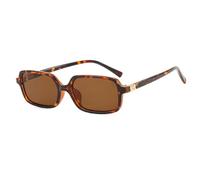 ZCCZJS Gafas de Sol rectangulares Hombres para Mujeres Vintage Gafas de Sol pequeñas Gafas