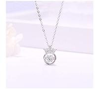 ZCCZJS Joyas/collares Sterling White Masonería Corona Rose Rose Masonería Cello de corona Corbre creativo Aniversario de bodas Pendientes para mujeres