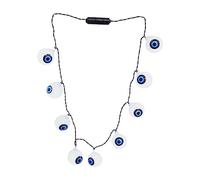 ZCCZJS Lights Halloween String Claro de Globo Ocular Funning Lights Lights Collar de Cuerda Halloween (Azul, única Talla)