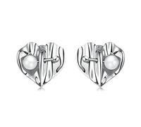 ZCCZJS Love Shell Pearl Statings para Mujeres Jewelry Gift Wedding Gift