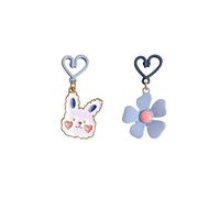 ZCCZJS Moda de Las Damas Pendientes Elegantes Pendientes de Flores de Conejo Lindos Pendientes de Banquete de Navidad Pendientes de Gama Alta