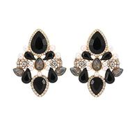 ZCCZJS Pendientes con Cerradura de Nuez Femenina, joyería geométrica, Estilo de Roca