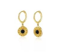 ZCCZJS Pendientes con Tachuelas para Mujer, joyería geométrica, Ojos de Luna, Pendientes de Gota de Agua, Pendientes de Serie de Animales Azules/Negros para Fiesta