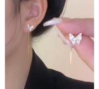 ZCCZJS Pendientes de circón Micro Brillantes Pendientes de Borde para Mujeres Regalo de cumpleaños