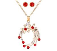 ZCCZJS Pendientes de colgantes de cristal Pendientes de la flor de novia Juegos de joyería de diez rianas para mujeres