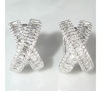 ZCCZJS Pendientes de Pendientes de Tachuelas de Diamantes para Mujeres Pendientes de Novia de Boda