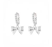 ZCCZJS Pendientes de Plata para Mujeres 925 Pendientes Colgantes de Arco de Plata esterlina, Pendientes de caída de Plateado, Pendientes Elegantes de aro de Plata, Regalo de joyería para el Día de