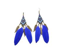 ZCCZJS Pendientes de Plumas largas de Pan de Arete de Plumas Colgantes para Mujeres, Pendientes de Plumas largas de Plumas, Pendientes Curvas de Plumas Simples Joyas para niñas Adolescentes para