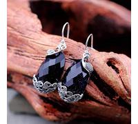 ZCCZJS Pendientes para Mujeres, Pendientes de oído para Mujeres Joyas tailandesas puras Hechas a Mano de Color pájaro Azul Colorido Arenisca de Arenisca de Arena de Arena, 925