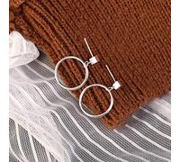 ZCCZJS Pendientes para Mujeres, Pendientes de Temperamento Casual de Moda S925, Pendientes de esterlinas cuadradas Redondas,