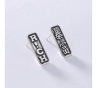 ZCCZJS Pendientes para Mujeres, Pendientes de Tendencia de Estilo Chino s Pendientes de aretes Hombres y Mujeres ricas Personalidad Simple Retro Pendientes pequeños