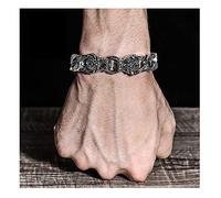 ZCCZJS S925 Sterling Silver Men's Leopard Handmacel, estilo chino Dominineing Personalidad de moda retro de quilla retro, envíe recuerdos de cumpleaños de novios.