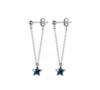 ZCCZJS Swing Blue Crystal Stars Pendientes de caída de Pendientes Colgantes para Mujeres para Mujeres Joyas