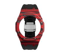 ZCCZJS Último kit de modificación de lujo para la caja de fibra de carbono GA2110 Bisel Correa de goma GA-2110 Accesorios de reemplazo del kit del kit de modificación