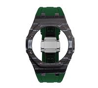 ZCCZJS Último kit de modificación de lujo para la caja de fibra de carbono GA2110 Bisel Correa de goma GA-2110 Accesorios de reemplazo del kit del kit de modificación