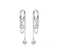 ZCCZJS Waterdrop Round Geometric Chain Pendientes Colgantes para Mujeres Joyas Femeninas