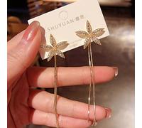 ZCCZJS Zircón con incrustación -Color Corazón Long Tassel Pendes Joyas para Mujeres Regalo de cumpleaños