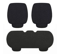 ZCCZQF Cojín de Asiento para Coche para Opel Adam Tuning, Cojines para Conductores, Cojín Protector de Asiento de Lino Delantero, Antideslizante,A/Black