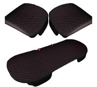 ZCCZQF Cojín de Asiento para Coche para Opel Adam Tuning, Cojines para Conductores, Cojín Protector de Asiento de Lino Delantero, Antideslizante,E/Black Red